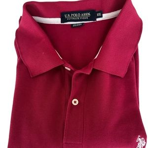 US Polo Assoc. Mens Maroon Polo XXL
